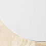 Tulip Outdoor Concrete Oval Dining Table, White (70&quot;)