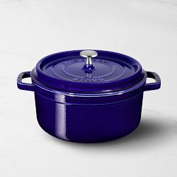 Staub Enameled Cast Iron Round Dutch Oven, 4-Qt., Sapphire Blue
