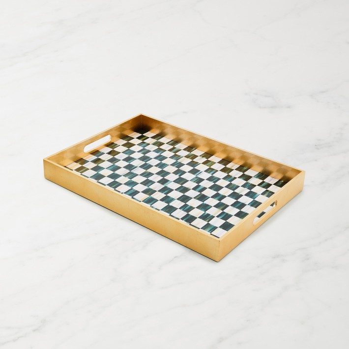 MacKenzie-Childs Courtly Check Lacquer tray