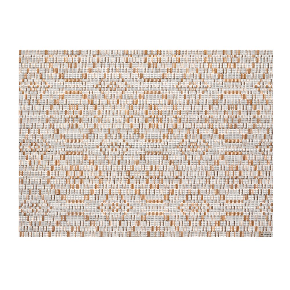 Chilewich Overshot Placemat, Set of 4, Butterscotch