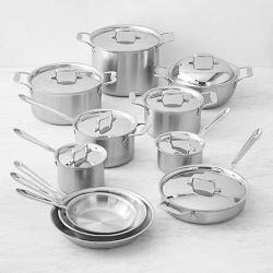 All-Clad D5® Brushed Stainless-Steel 19-Piece Cookware Set