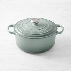 Le Creuset Signature Enameled Cast Iron Round Dutch Oven, 4 1/2-Qt., Sea Salt