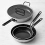 GreenPan™ Stanley Tucci™ Stainless-Steel Ceramic Nonstick 4-Piece Fry Pan Set