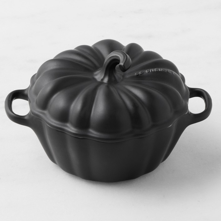 Le Creuset Pumpkin Mini Cocotte, 12-oz, Matte Black