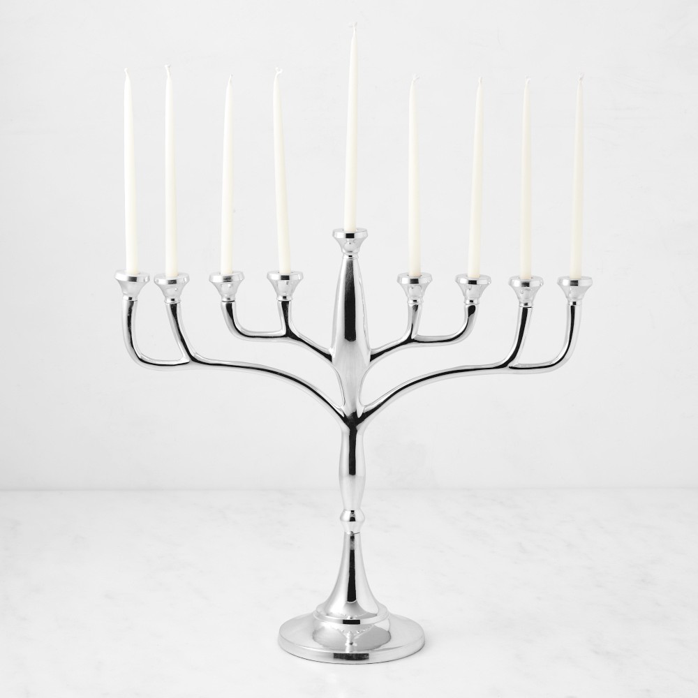 Williams Sonoma Silver Menorah