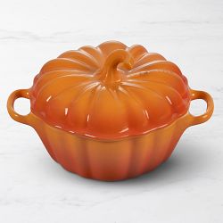 Le Creuset Stoneware Mini Pumpkin Cocotte, 12-Oz., Persimmon