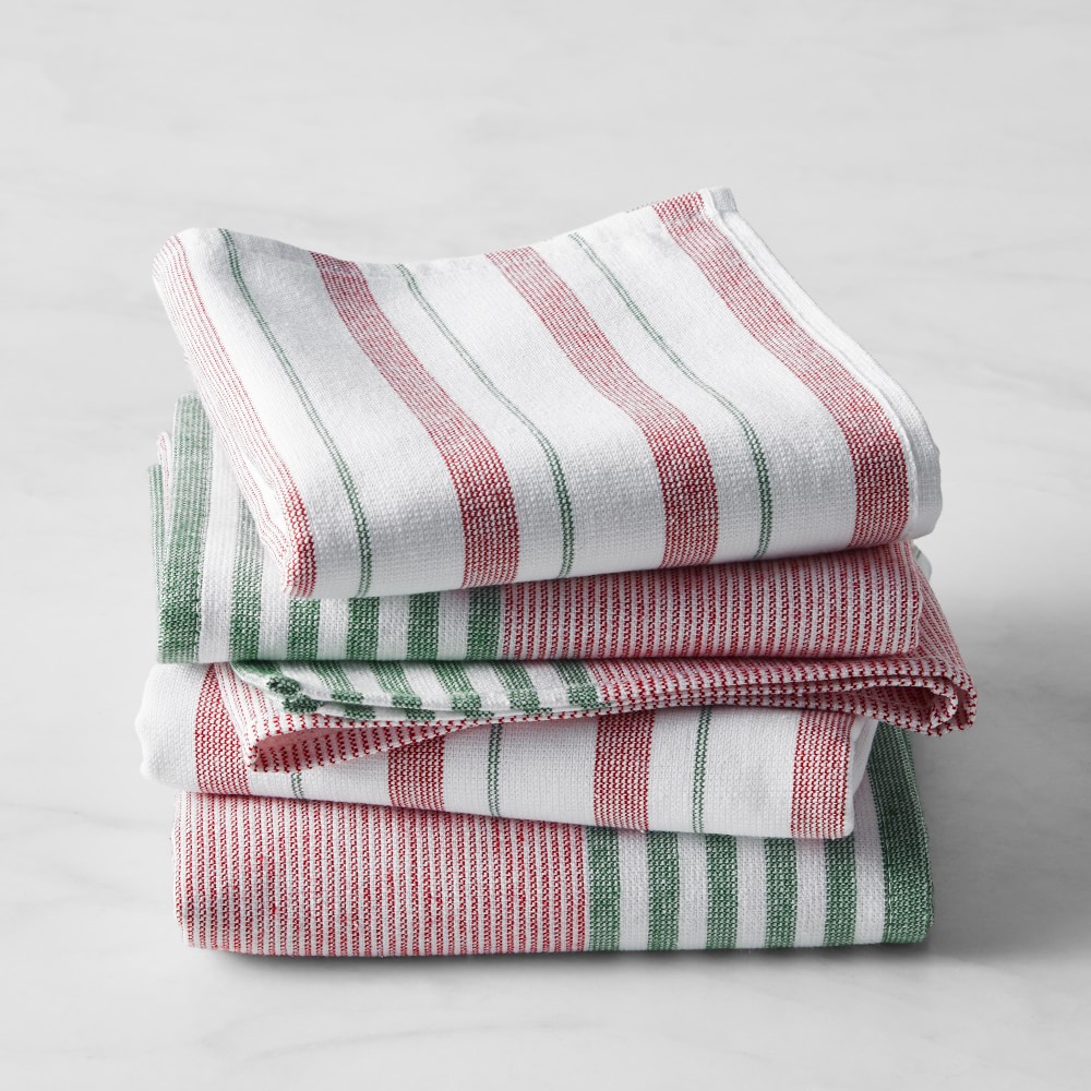 Williams Sonoma Super Absorbent Holiday Multi Pack Towels, Set of 4