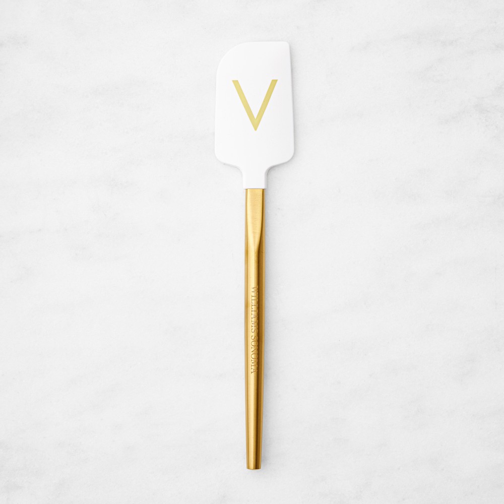 Williams Sonoma Monogram Silicone Spatula "V"