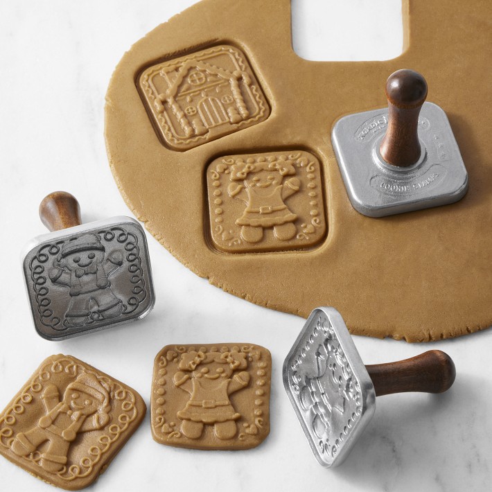 Nordic Ware Gingerbread Cast Cookie Stamps, Set of 3