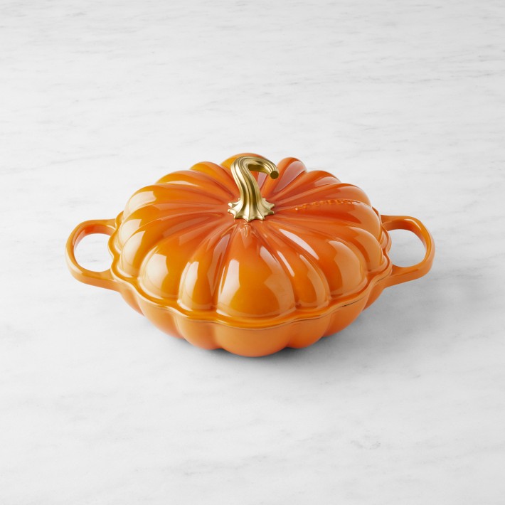 Le Creuset Enameled Cast Iron Pumpkin Braiser, 2 1/4-Qt. - Persimmon