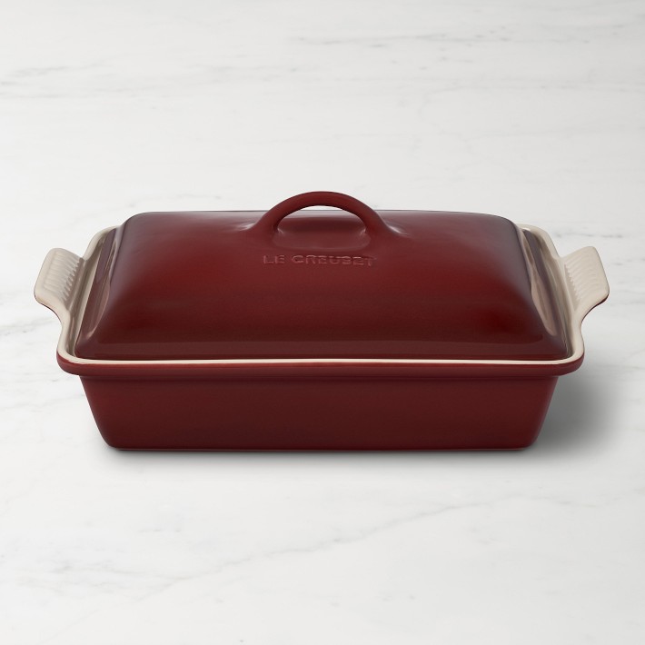 Le Creuset Heritage Stoneware Rectangular Covered Casserole, 4-Qt. | Williams Sonoma