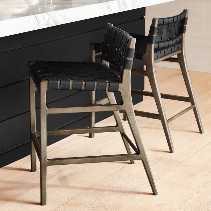 Stratton Low Back Counter & Bar Stool - Grey
