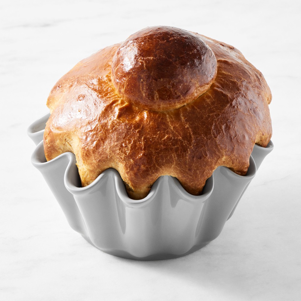 Le Creuset Stoneware Brioche Bread Baker, French Grey