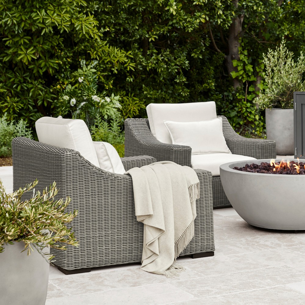 San Clemente Grey Outdoor Club Chair