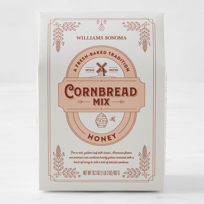 Williams Sonoma Cornbread Mix, Honey, Set of 2