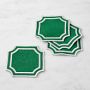 Cartouche Coasters, Green