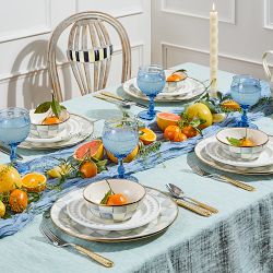 MacKenzie-Childs Sterling Check Everyday Bowls, Set of 4