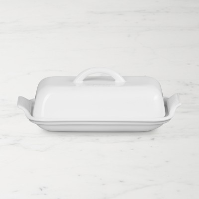 Le Creuset Heritage Butter Dish, White