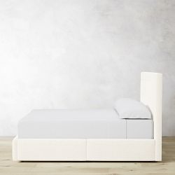 Irving Box-Tufted Upholstered Storage Bed &amp; Headboard