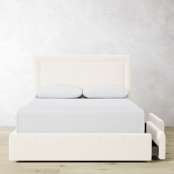 Irving Nontufted Upholstered Storage Bed &amp; Headboard with Welt