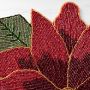Beaded Poinsettia Placemat