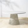 Pasadena Outdoor Fiberstone and Rope Round Dining Table (60&quot;)
