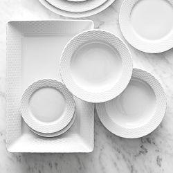 Pillivuyt Basketweave Porcelain Serving Bowl