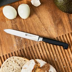 Zwilling Four Star Eco Serrated Utility Knife, 5&quot;