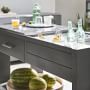 Larnaca Outdoor Slate Grey Metal Prep Table (58&quot;)