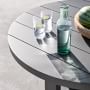 Larnaca Outdoor Slate Grey Metal Round Dining Table (60&quot;)
