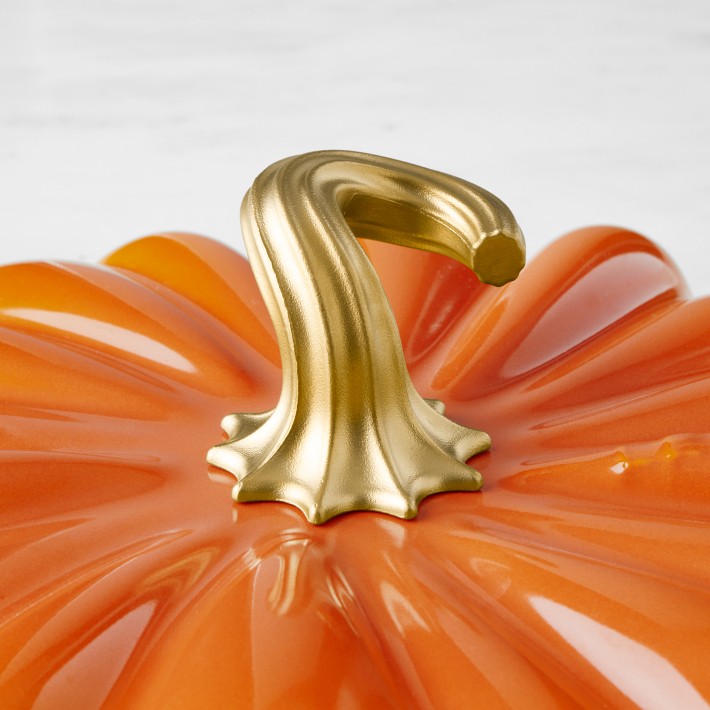 最新エルメス Creuset Le Enameled 1/4-Qt 2 Braiser, Pumpkin Iron Cast その他