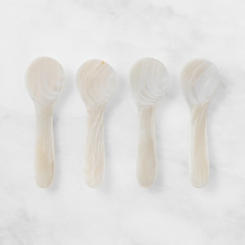 Caviar Spoon, Set of 4, Shell