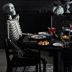 Madame Bonesworth Pre-Lit Silver Skeleton