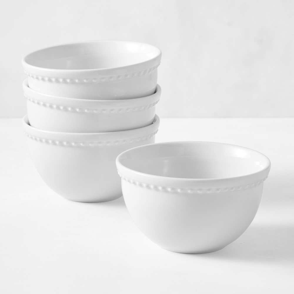 Pillivuyt Beaded Coupe  Bowls, Set of 4
