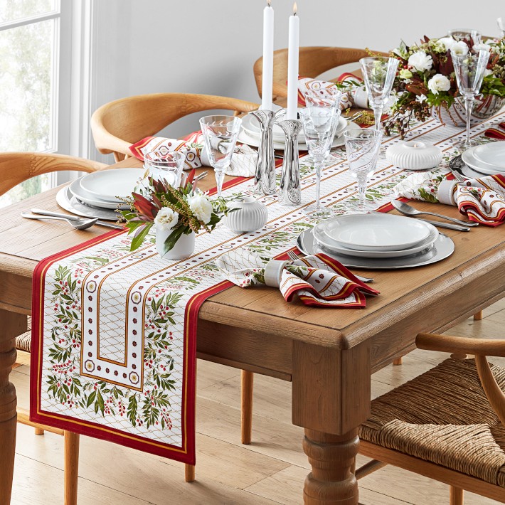 Noel Floral Table Runner