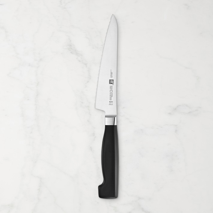Zwilling Four Star 5 1/2" Serrated Prep Knife