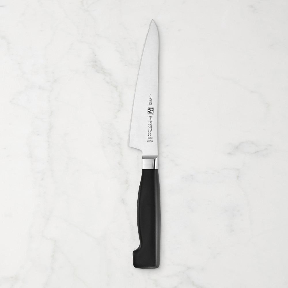 Zwilling Four Star 5 1/2" Serrated Prep Knife