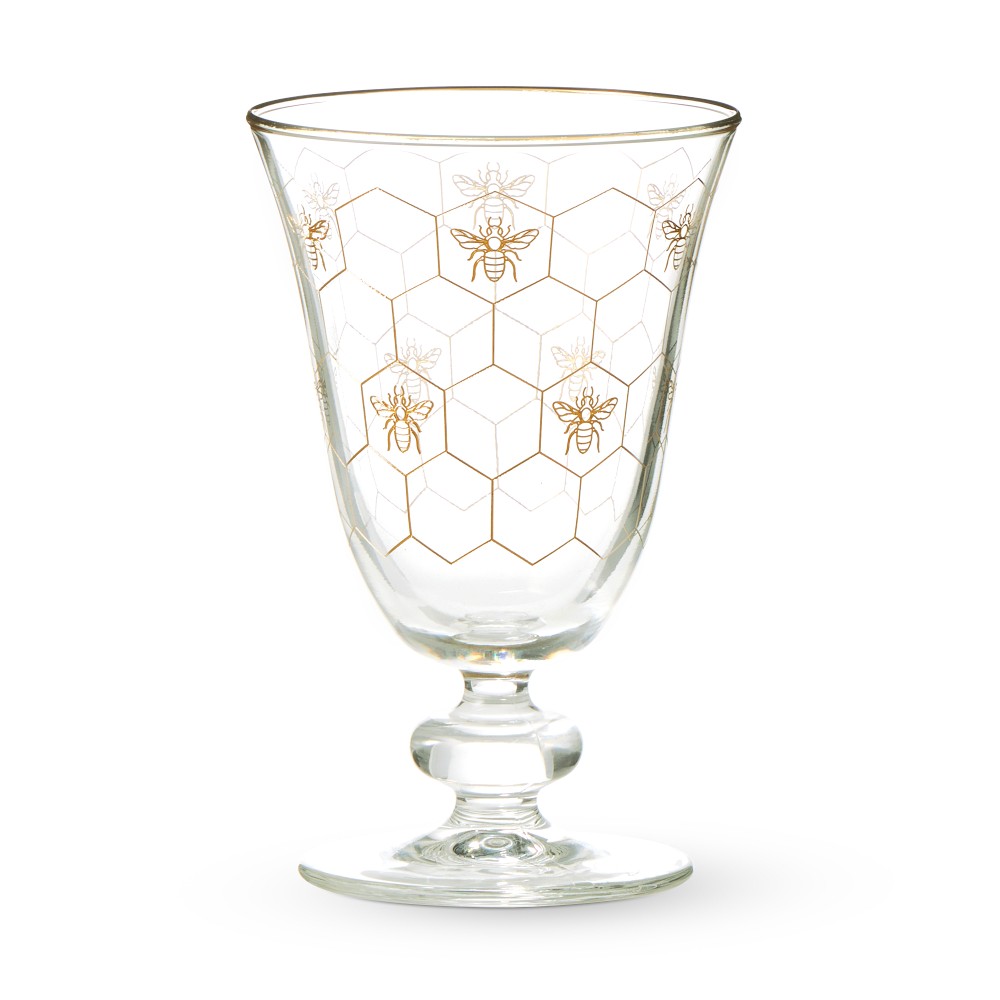 Honeycomb Goblet Glass, 9.25-oz, Each