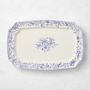 English Floral Rectangular Platter