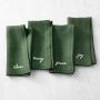 Sentiment Napkins, Set of 4, Green