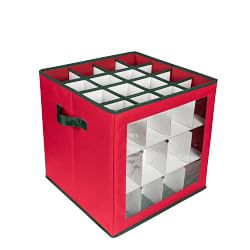 Red Cube Ornament Storage