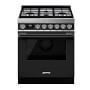 SMEG Portofino All Gas Range, Anthracite, 30"