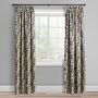 Liana Pinch Pleat Curtain, 50" W X 84" L, Blue And White