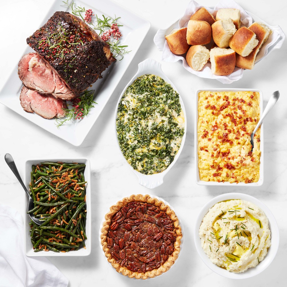 Ultimate Christmas Prime Rib Dinner, Serves 8, Immediate Delivery