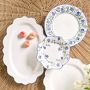 AERIN x Williams Sonoma Garden Bouquet Blue Scalloped Charger