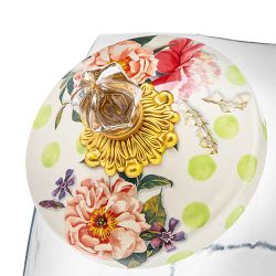 Mackenzie-Childs Wildflowers Enamel Cookie Jar