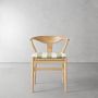 Baldwin Armchair Cushion, Standard, Basketweave, Cabana Stripe, Pistachio
