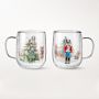 Double-Wall Nutcracker Coffee Mugs, Set of 2