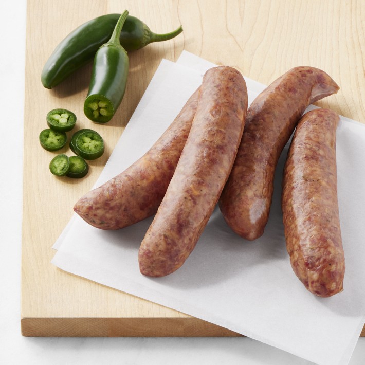 Snake River Farms Smoked Jalapeno Cheddar Sausage, Set of 4