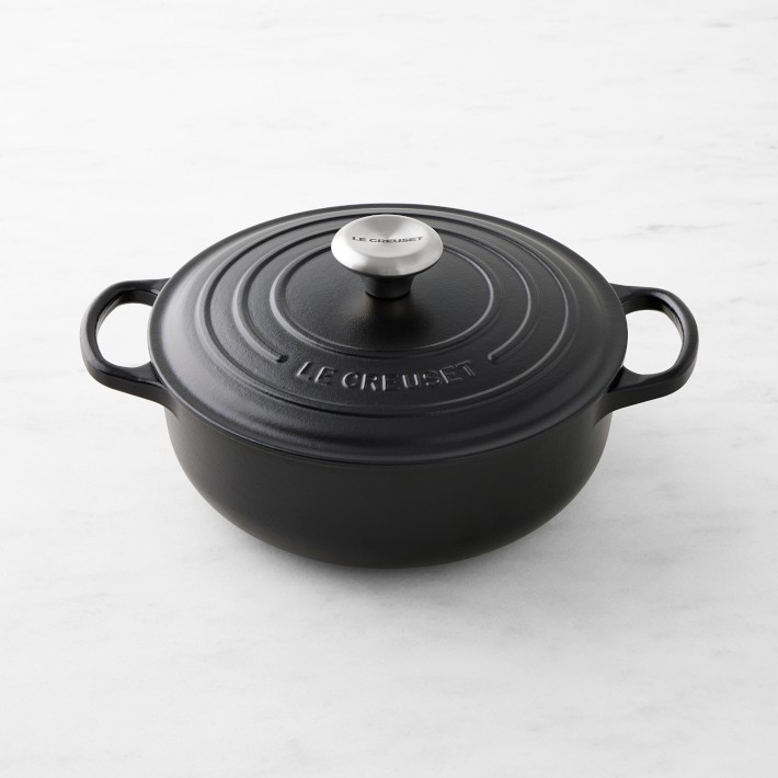 Le Creuset Enameled Cast Iron Sauteuse Pan, 3 1/2-Qt., Matte Black